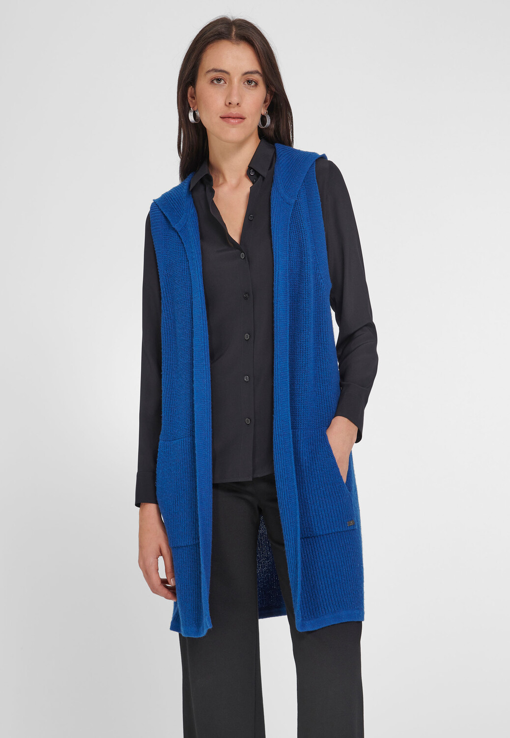 

Толстовка EMILIA LAY Kapuzenstrickjacke Cotton, цвет koenigsblau
