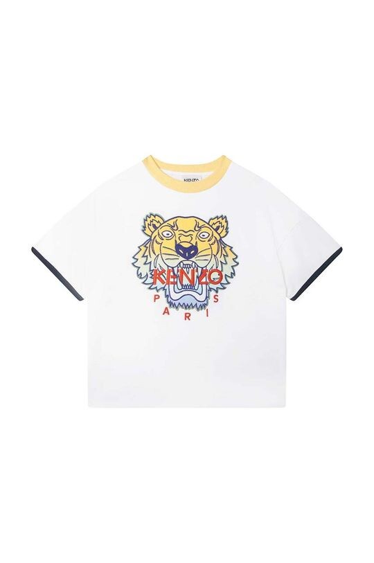 

Kenzo Kids хлопковая детская футболка, белый