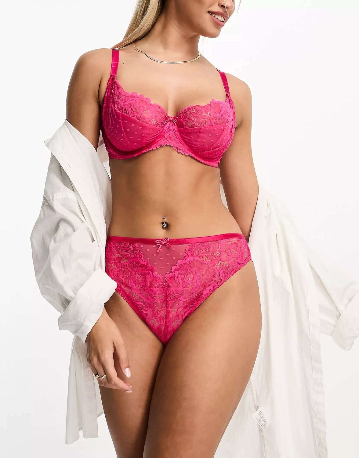 

Розовые бразильские трусы с завышенной талией Ann Summers Casablanca