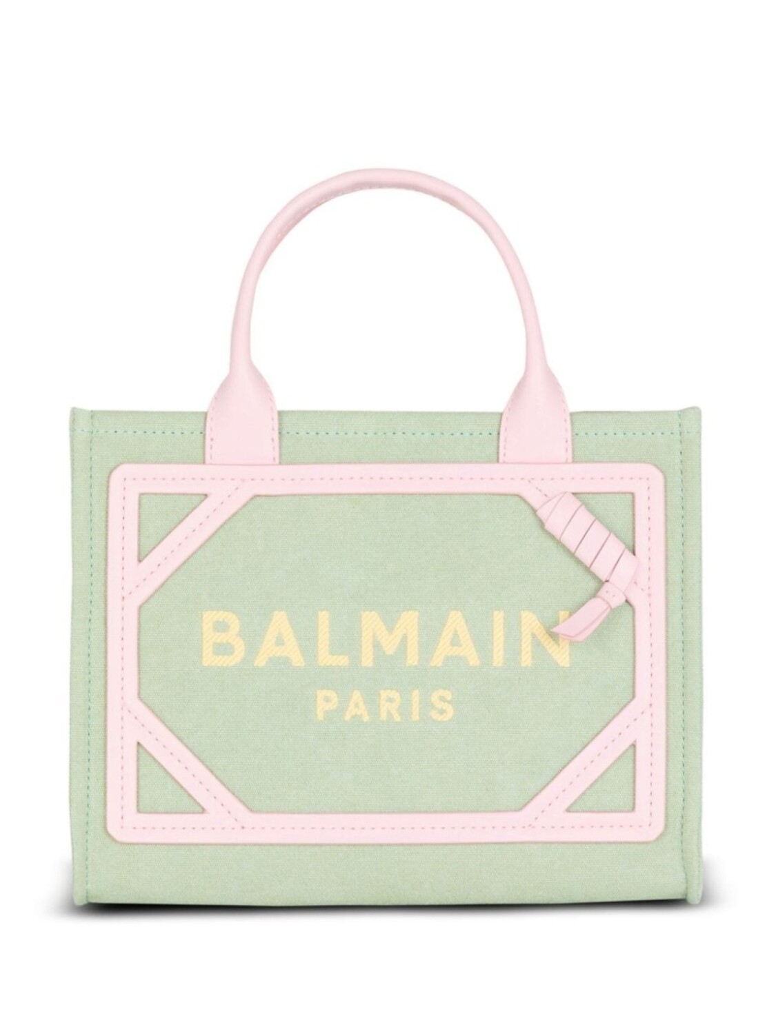 

Balmain маленькая холщовая сумка B-Army, зеленый