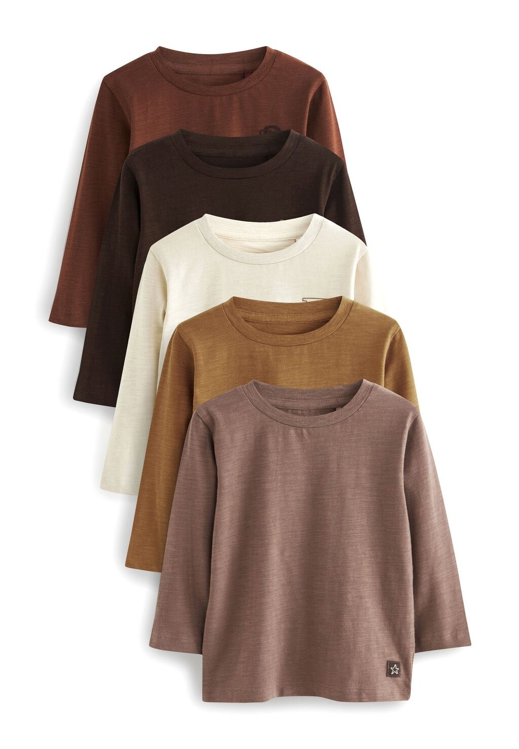 

Топ с длинными рукавами 5 PACK STANDARD Next, цвет brown cream
