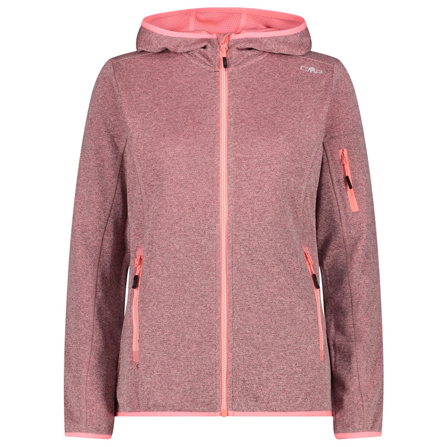 

Флисовая жилетка Cmp Women's Fix Hood Knitted + Mesh, цвет Lotus/Lighter