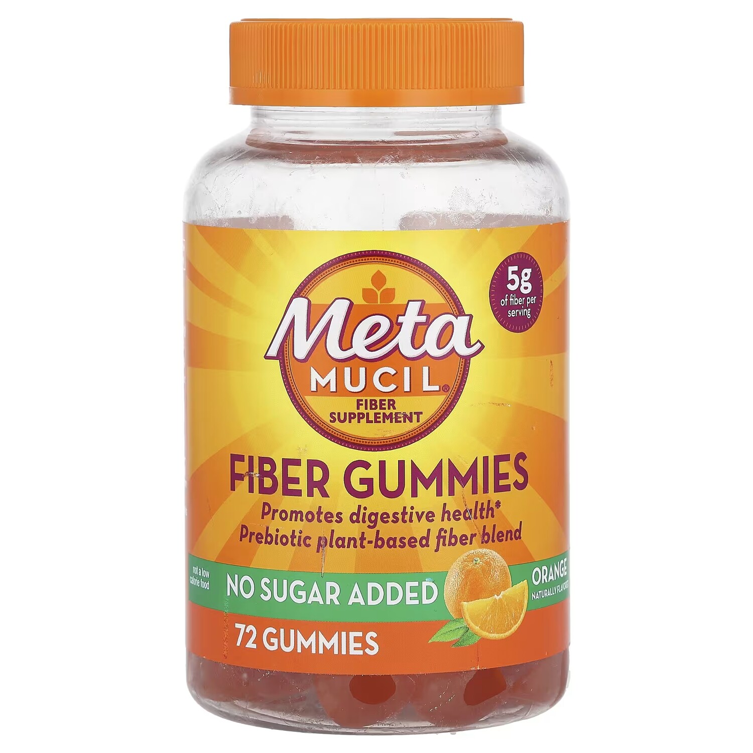 

Metamucil Fiber Gummies Оранжевый 72 жевательных конфеты