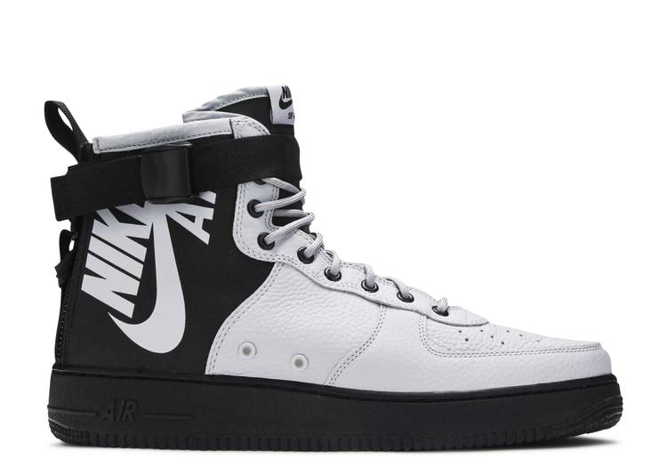 Air force 1 mid black and grey hotsell