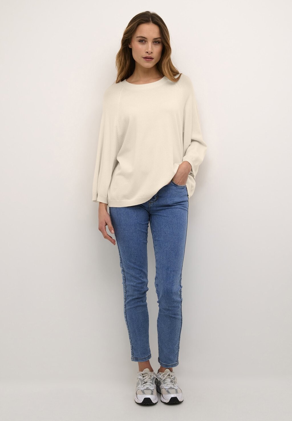 

Вязаный свитер BPGABBY 3/4 SLEEVES CREW NECK Kaffe, цвет Sand Dollar