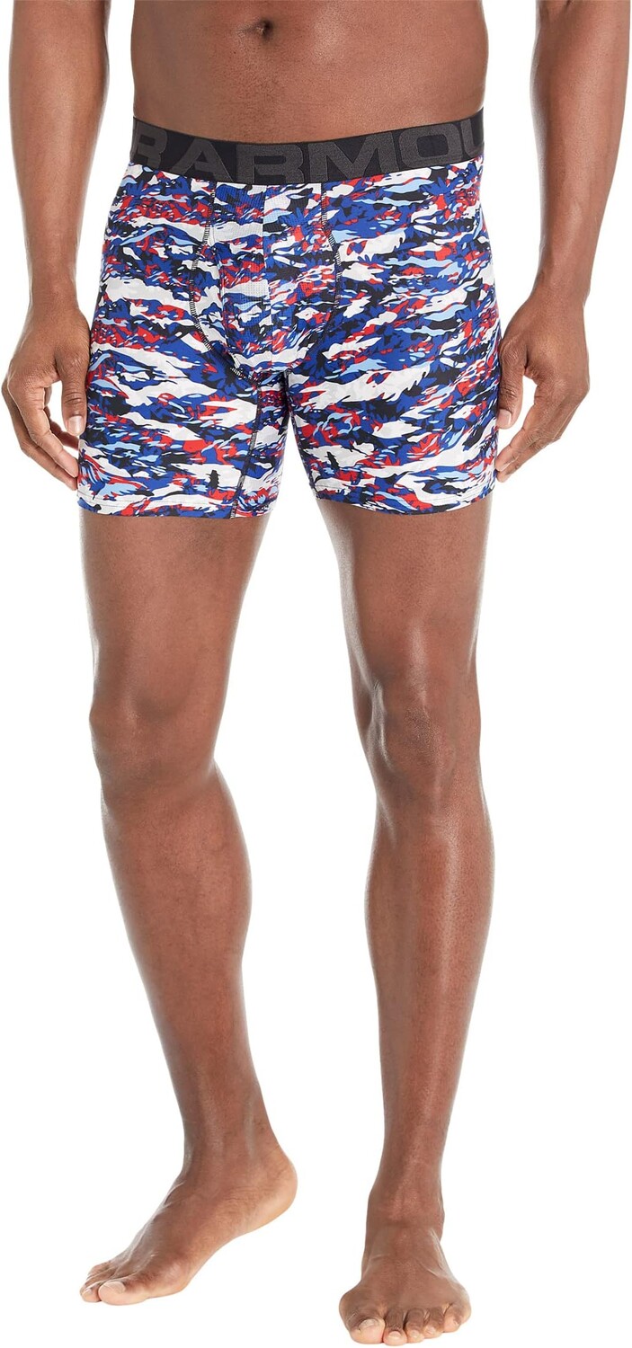 

Трусы Tech 6'' Boxerjock Single Seasonal Under Armour, цвет White/Jet Gray