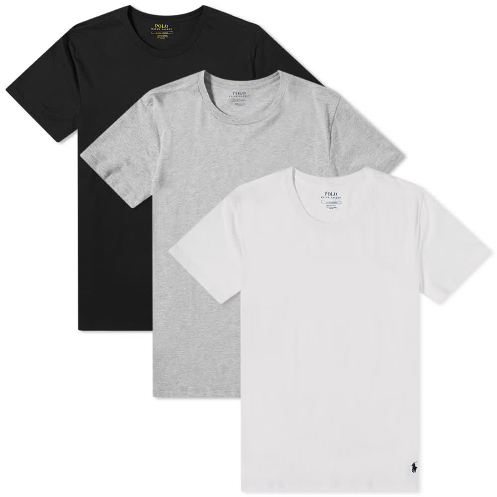 

Футболка Polo Ralph Lauren Crew Base Layer — 3 шт., мультиколор