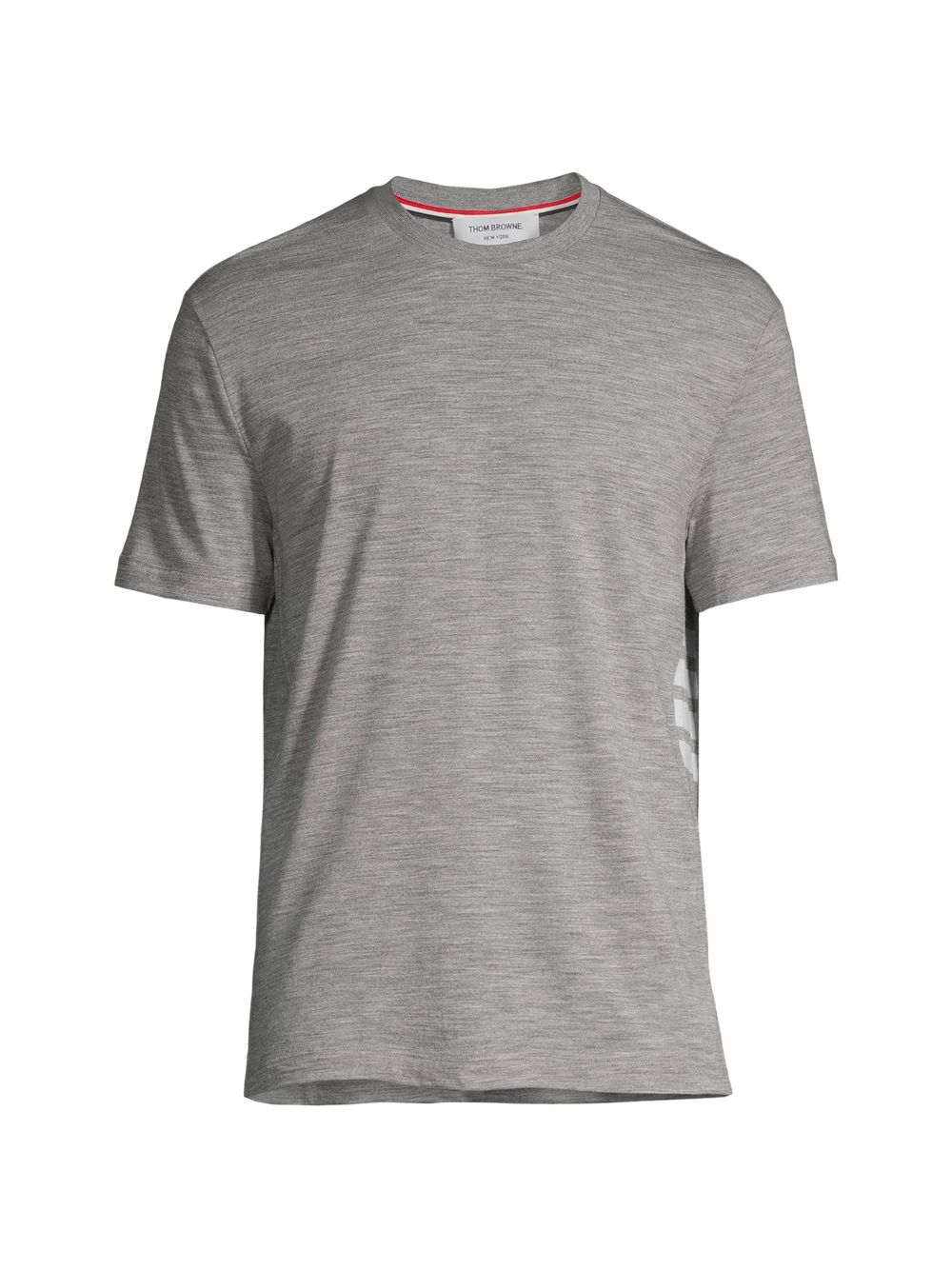 Шерстяная футболка с полосками 4 Thom Browne, серый