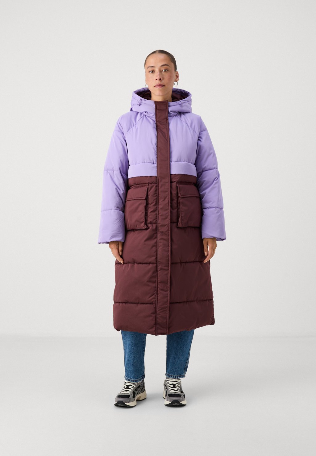 

Зимнее пальто YASSOF LONG BLOCKED PADDED COAT YAS Petite, коричневый