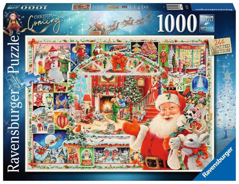 

Равенсбургер, пазл, Рождество всё ближе!, 1000 шт. Ravensburger