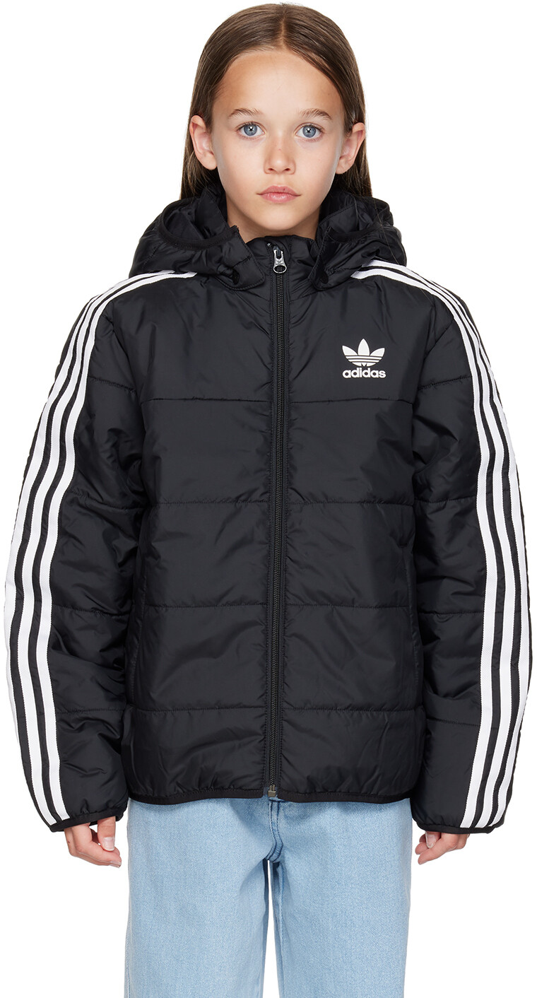 

Adidas Kids Kids Черная детская куртка Adicolor Big Kids, Черный