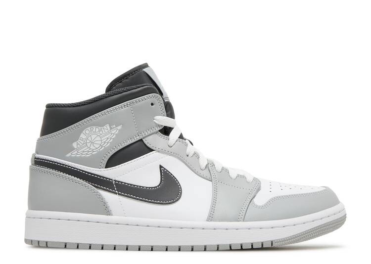 

Кроссовки AIR JORDAN 1 MID 'LIGHT SMOKE GREY', серый