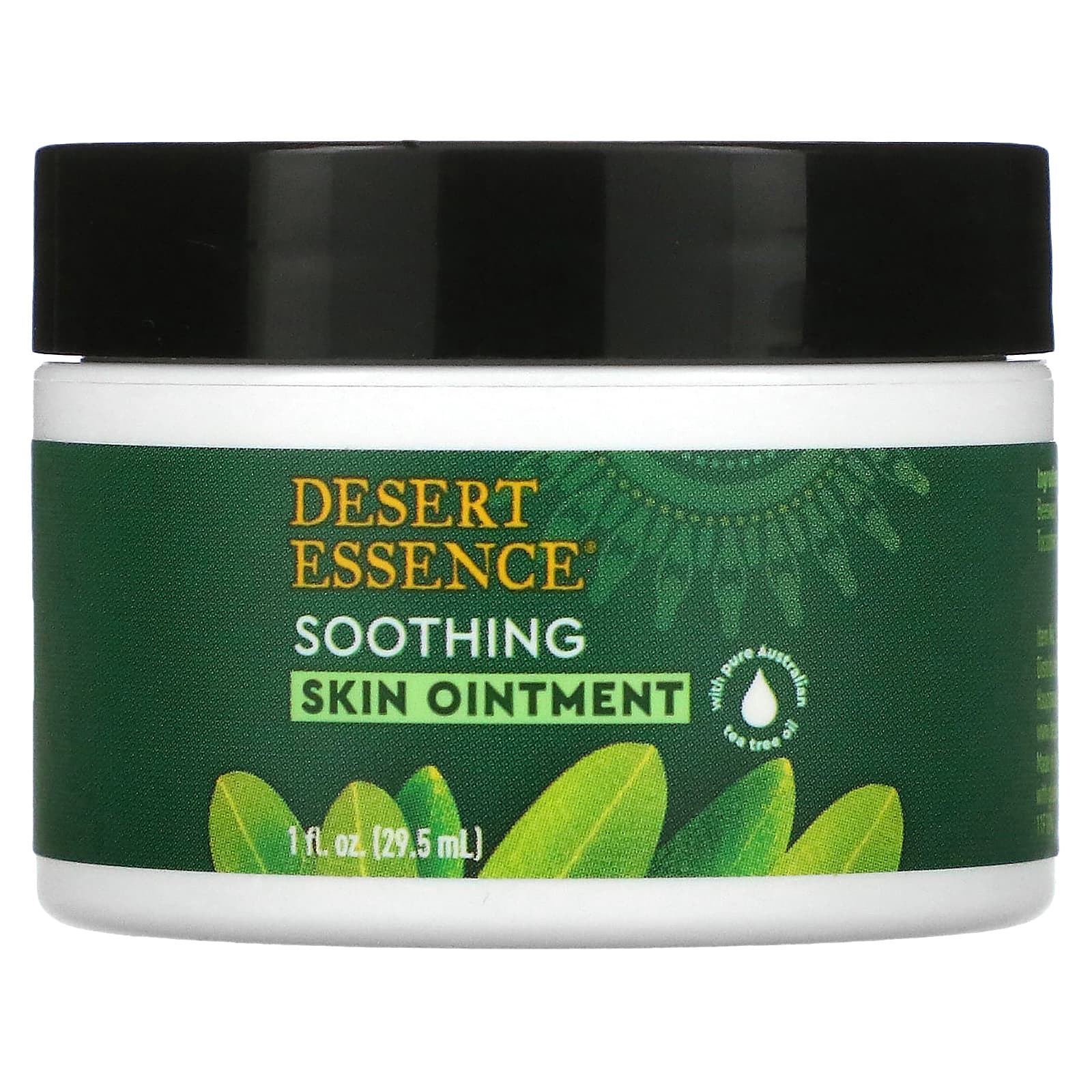цена Desert Essence Мазь для кожи с маслом чайного дерева 1 жидкая унция (29.5 мл)