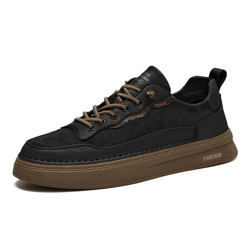 

Туфли мужские Men"s Casual Men Low-top Aokang, черный/коричневый