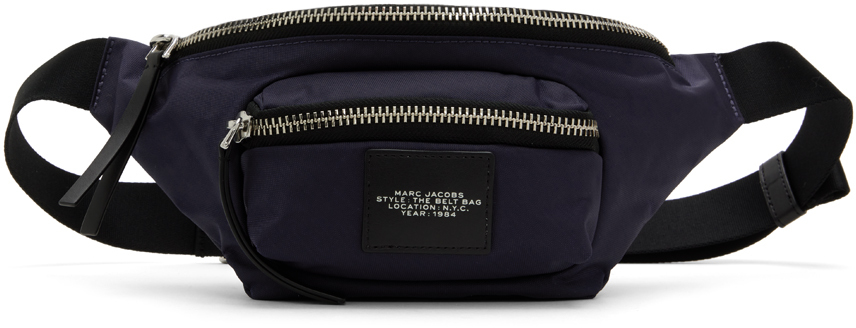 сумочка для лакомств hunter belt bag Темно-синяя сумка 'The Biker Nylon Belt Bag' Marc Jacobs