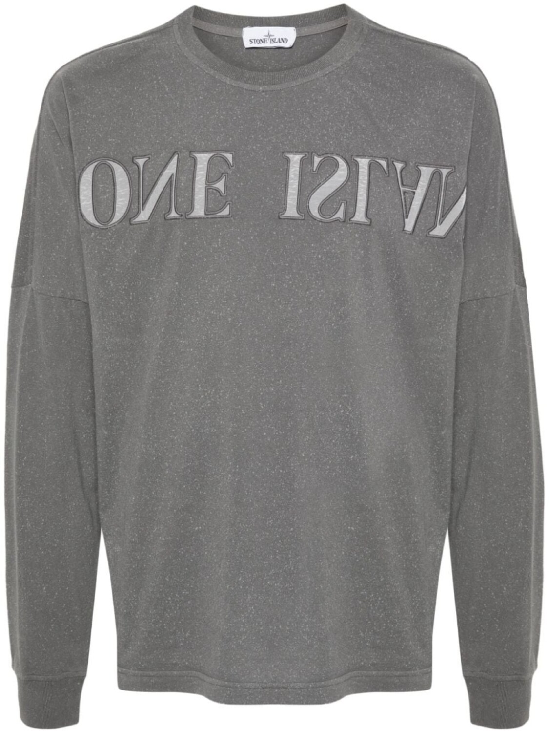 

Stone Island толстовка с вышитым логотипом, серый