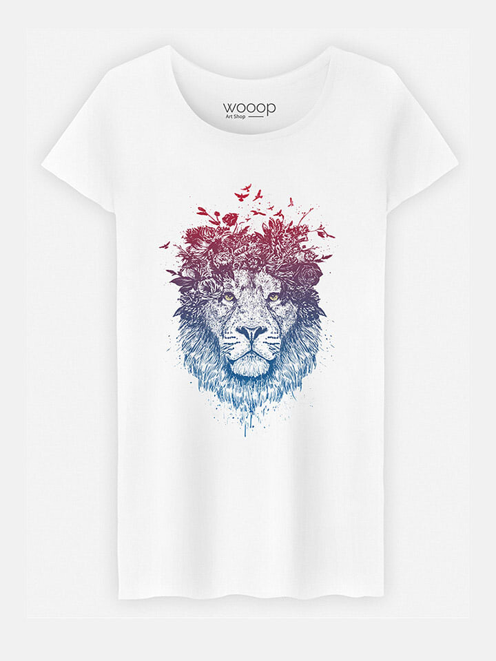 

Футболка WOOOP Floral Lion, белый