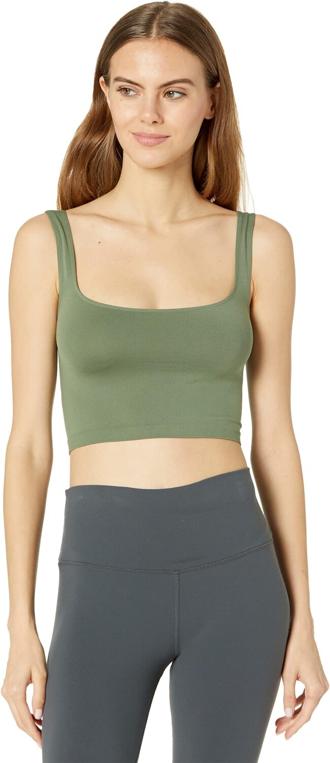 

Топ Scoop Neck Crop Free People, цвет Army