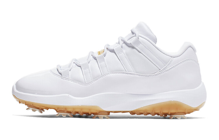 

Air Jordan 11 Low Golf Белый Металлик Золото