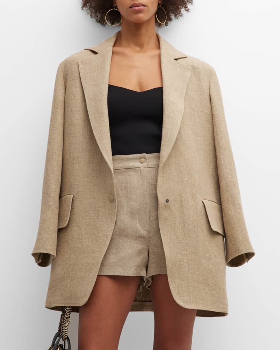 

Льняной блейзер оверсайз Undici Max Mara