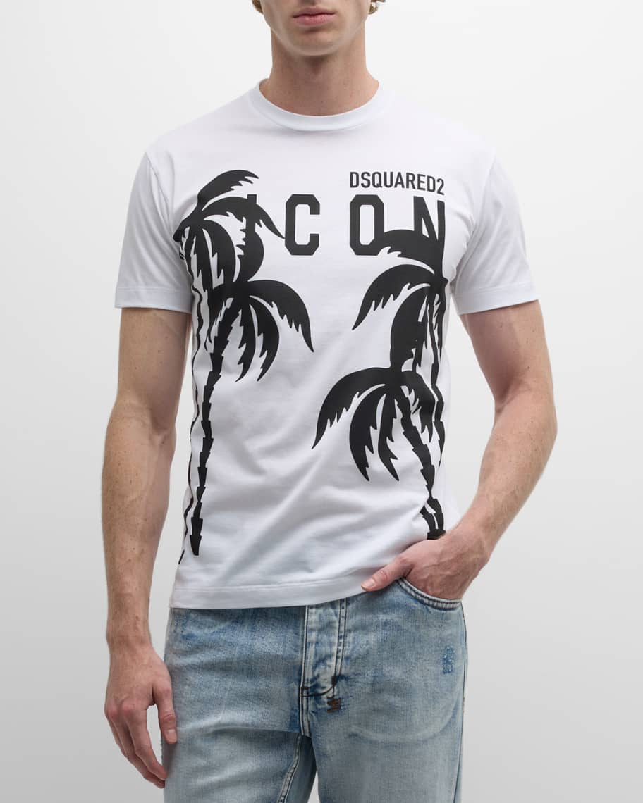 

Мужская футболка с логотипом Icon Palms Dsquared2, Серый