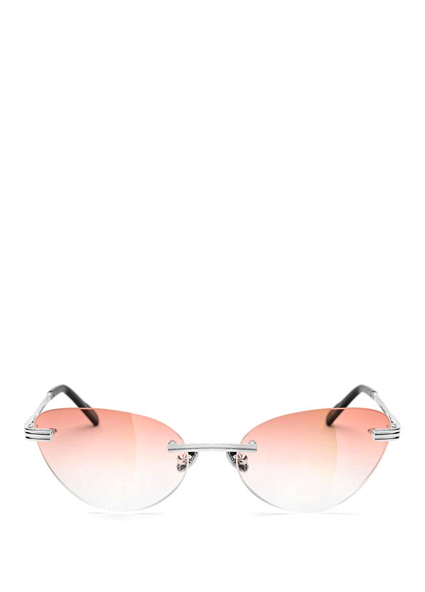 Женские солнцезащитные очки kayt gatta серебристого металла Bust Out