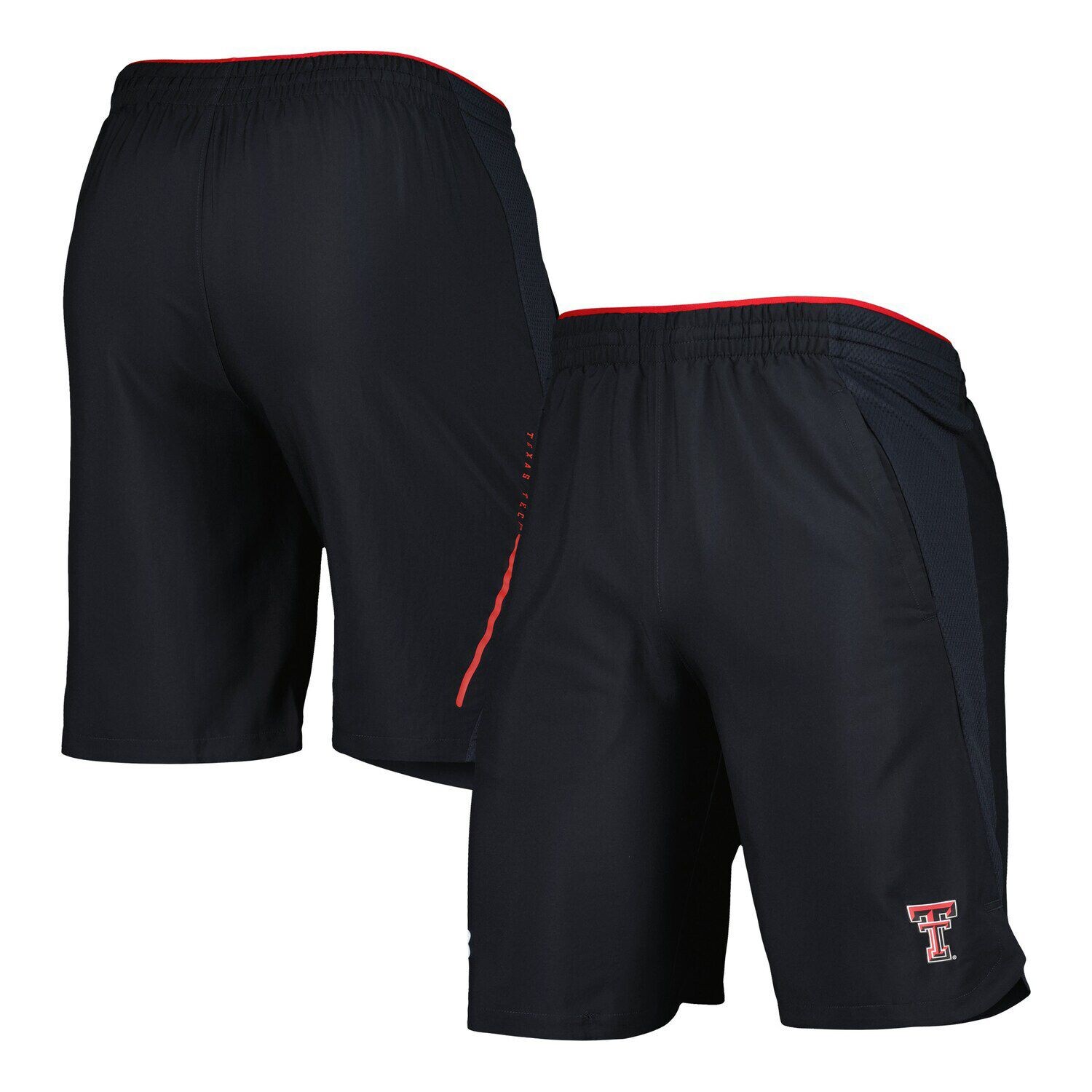 

Мужские черные тканые шорты Texas Tech Red Raiders Under Armour