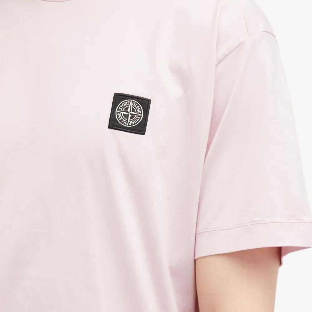 

Stone Island Футболка с нашивкой, розовый