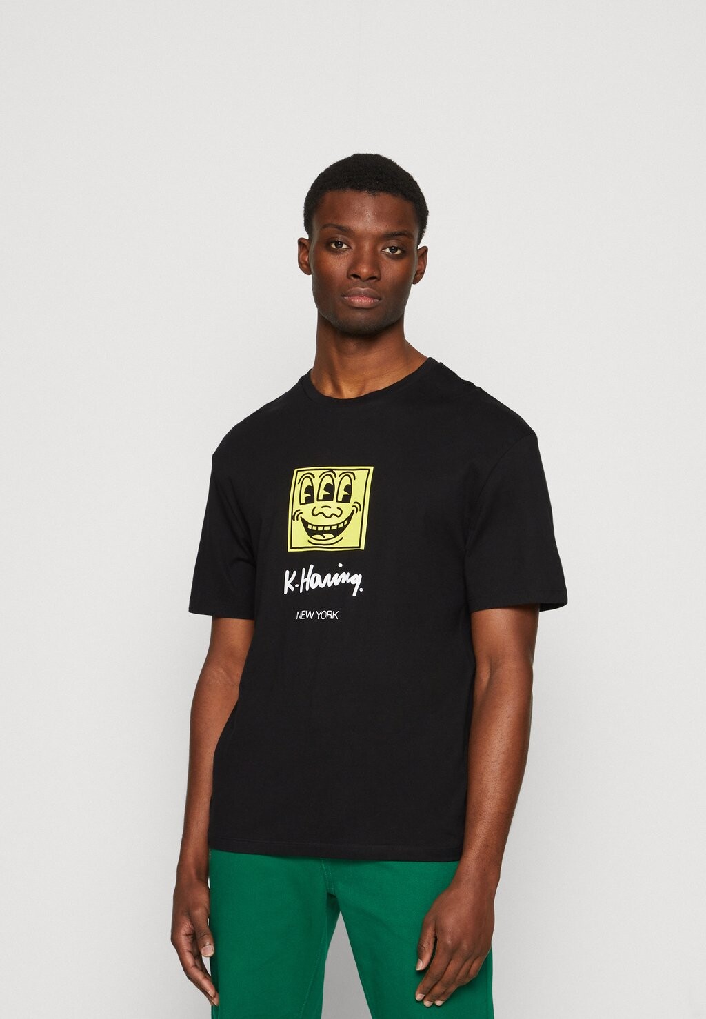 

Футболка с принтом Jack & Jones, черный