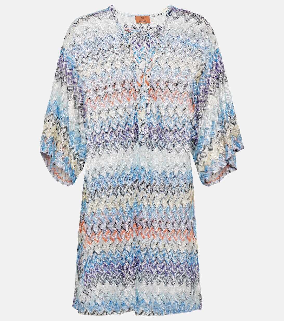 

Мини-платье зигзаг Missoni, синий