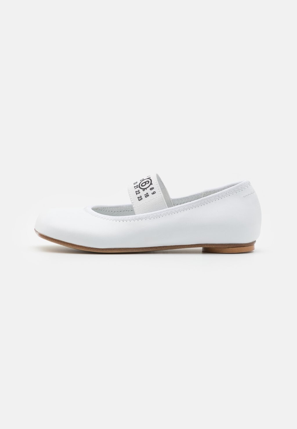 

Балетки MM6 Maison Margiela, цвет white/black