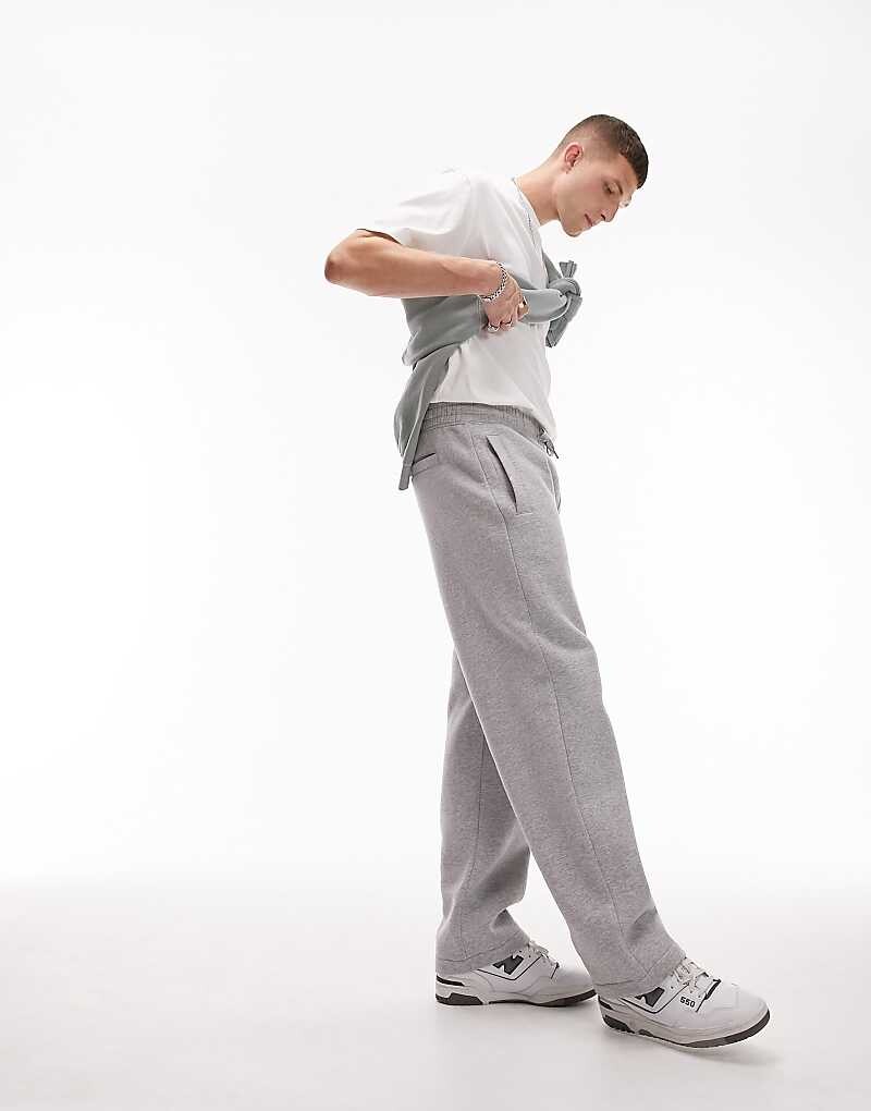 

Черные джоггеры прямого кроя Topman