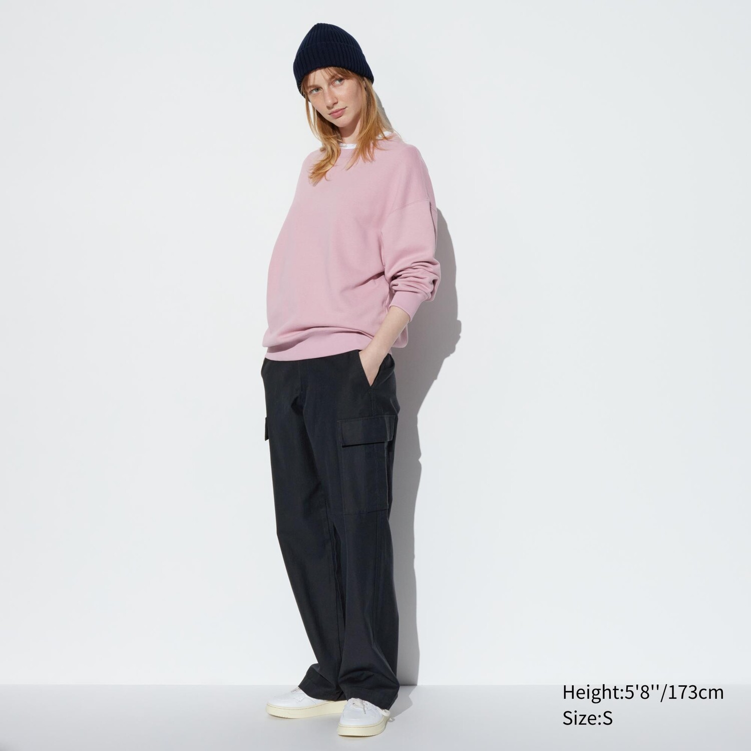 

Широкие брюки-карго (длинные) UNIQLO, темно-серый