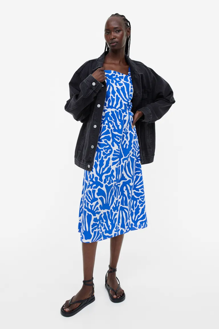 

Платье с узором H&M, синий