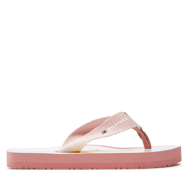 

Сандалии Tommy Hilfiger Flip Flop T3A8-33293-0058 M Pink/Multicolor A366, цвет