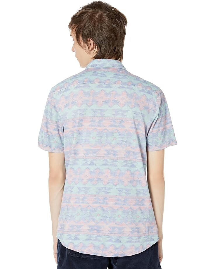 

Рубашка Faherty DGF Short Sleeve Knit Seasons Shirt, цвет Summer Six Rivers