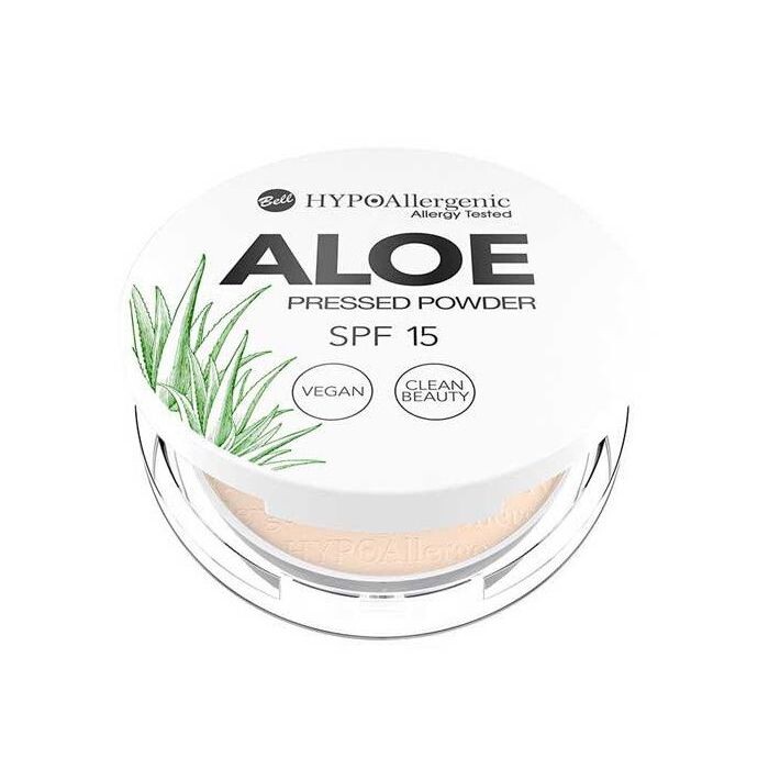 

Пудра для лица Aloe Polvos Compactos Hipoalergénicos SPF15 Bell, 04 Honey