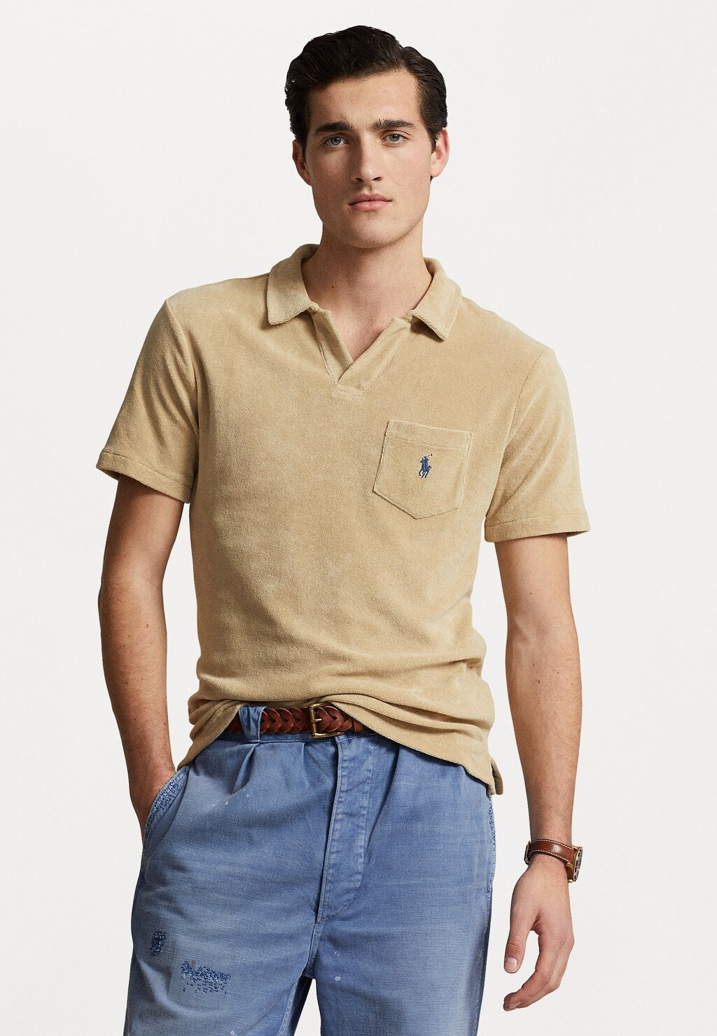 

Рубашка-поло SHORT SLEEVE Polo Ralph Lauren, цвет coastal beige