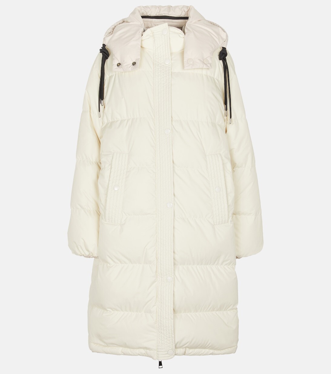 

Пуховик Erysimum с капюшоном MONCLER, белый