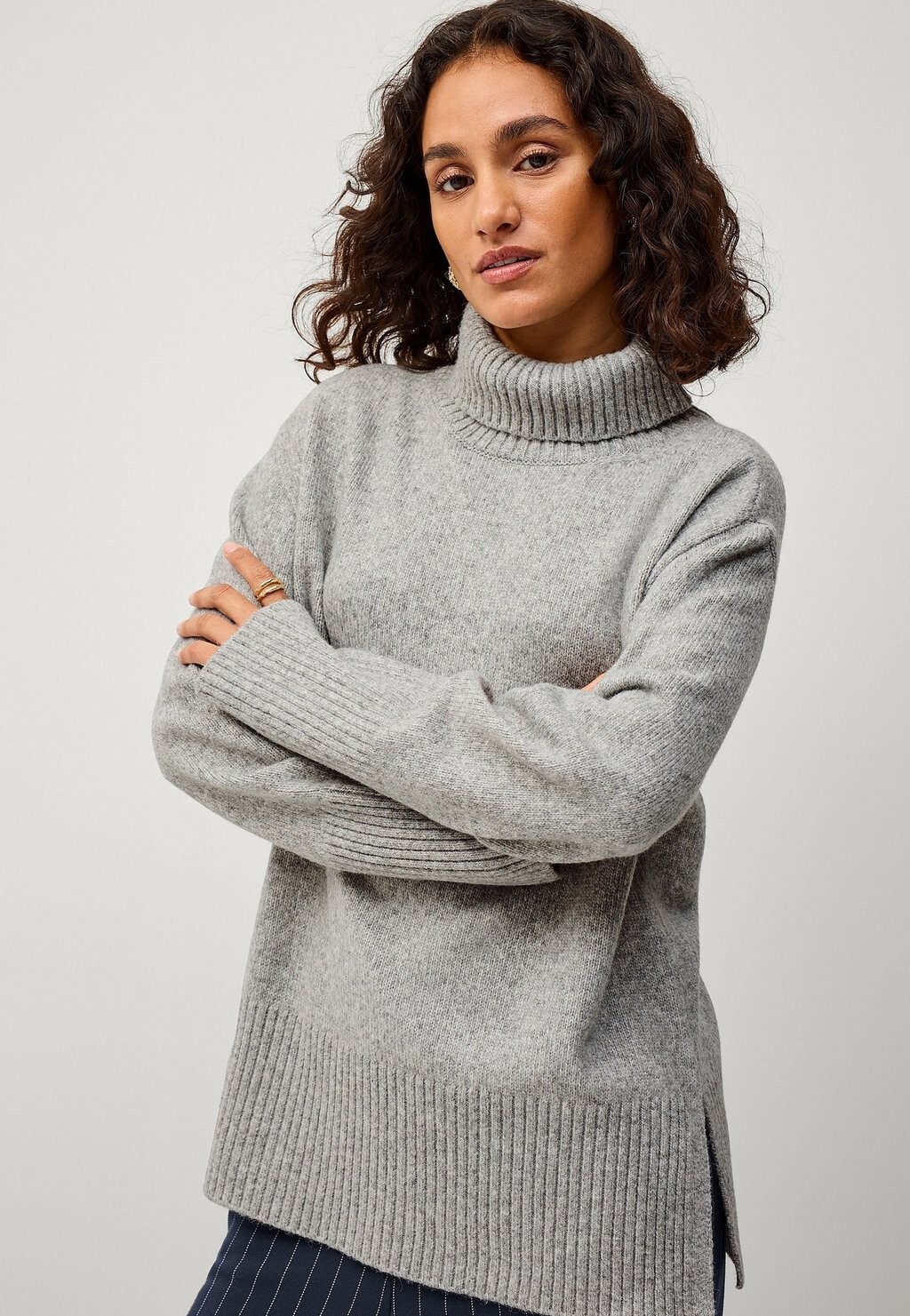 

Джемпер ROLLKRAGEN Ellos Collection, цвет Mottled Grey