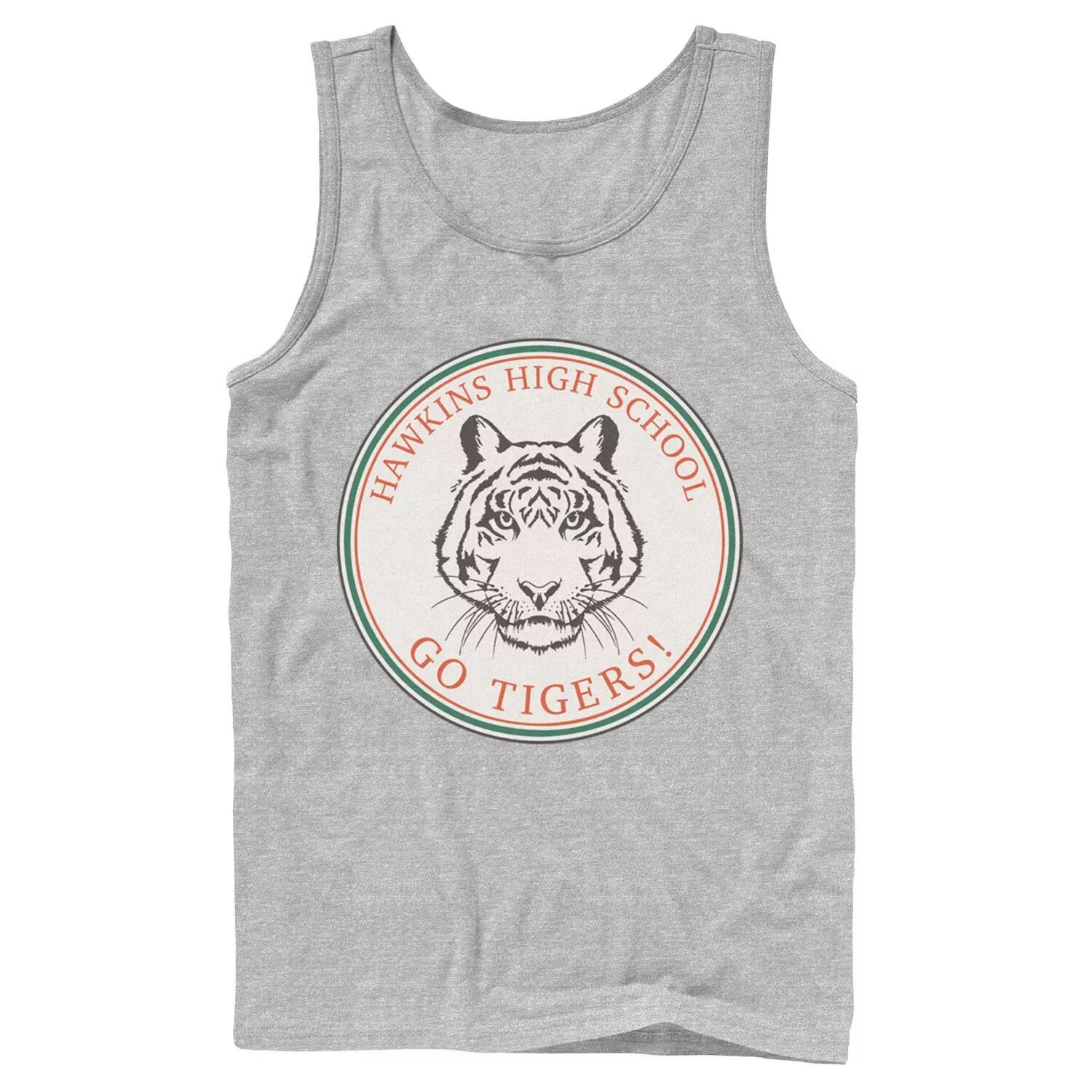

Мужская майка с логотипом «Очень странные дела» Hawkins High School Go Tigers Licensed Character