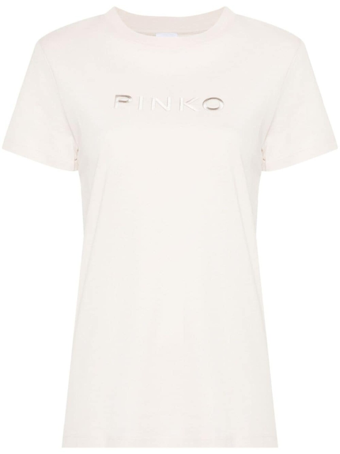 

PINKO футболка с вышитым логотипом, нейтральный цвет