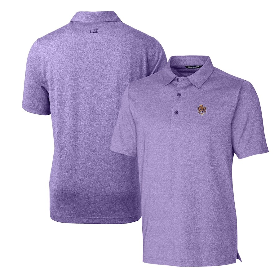 

Поло с коротким рукавом Cutter & Buck Lsu Tigers, фиолетовый