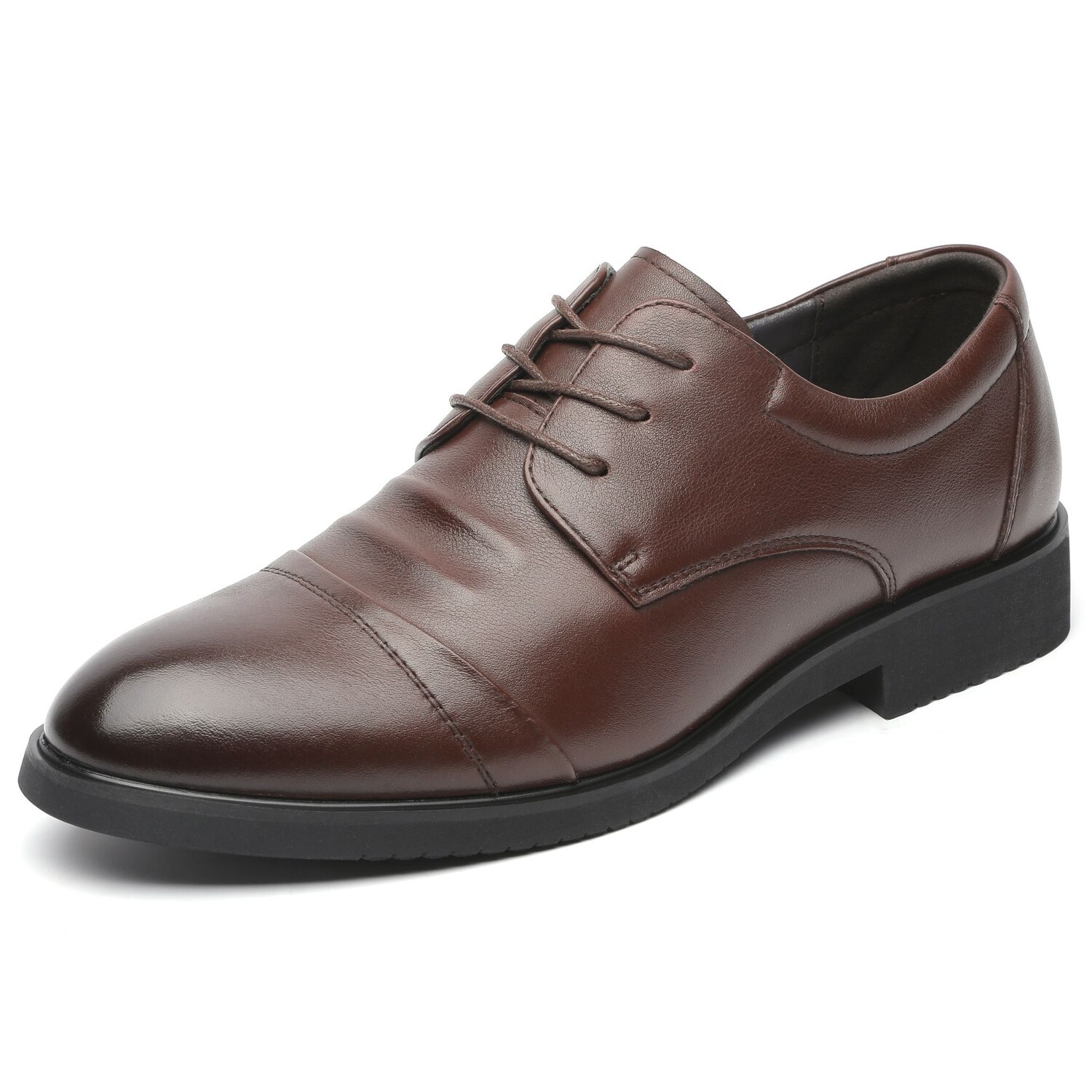 

Туфли мужские Men"s Casual Men Low-Top Jietegongyang, цвет Black Fleece-Lined