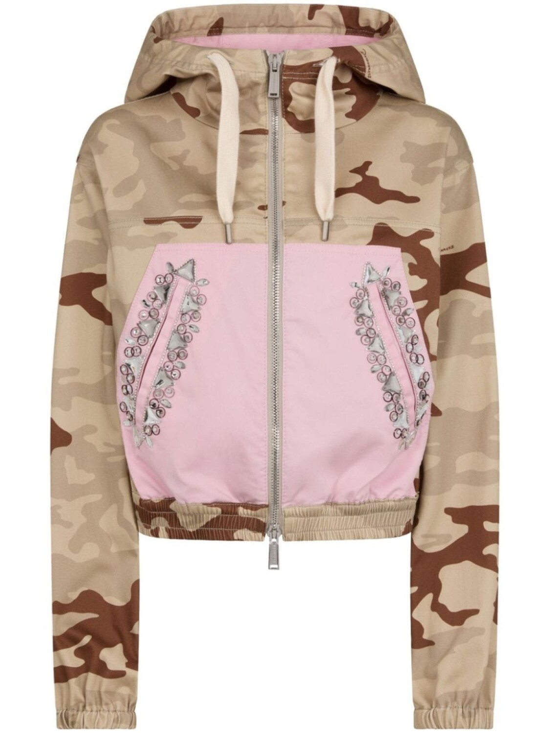 

Dsquared2 куртка с капюшоном и камуфляжным принтом, нейтральный цвет