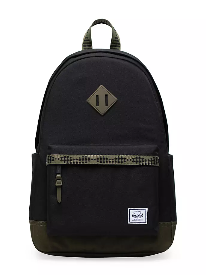 рюкзак herschel settlement 10005 ivy green black shocking orange 23l Рюкзак наследия Herschel Supply Co., черный