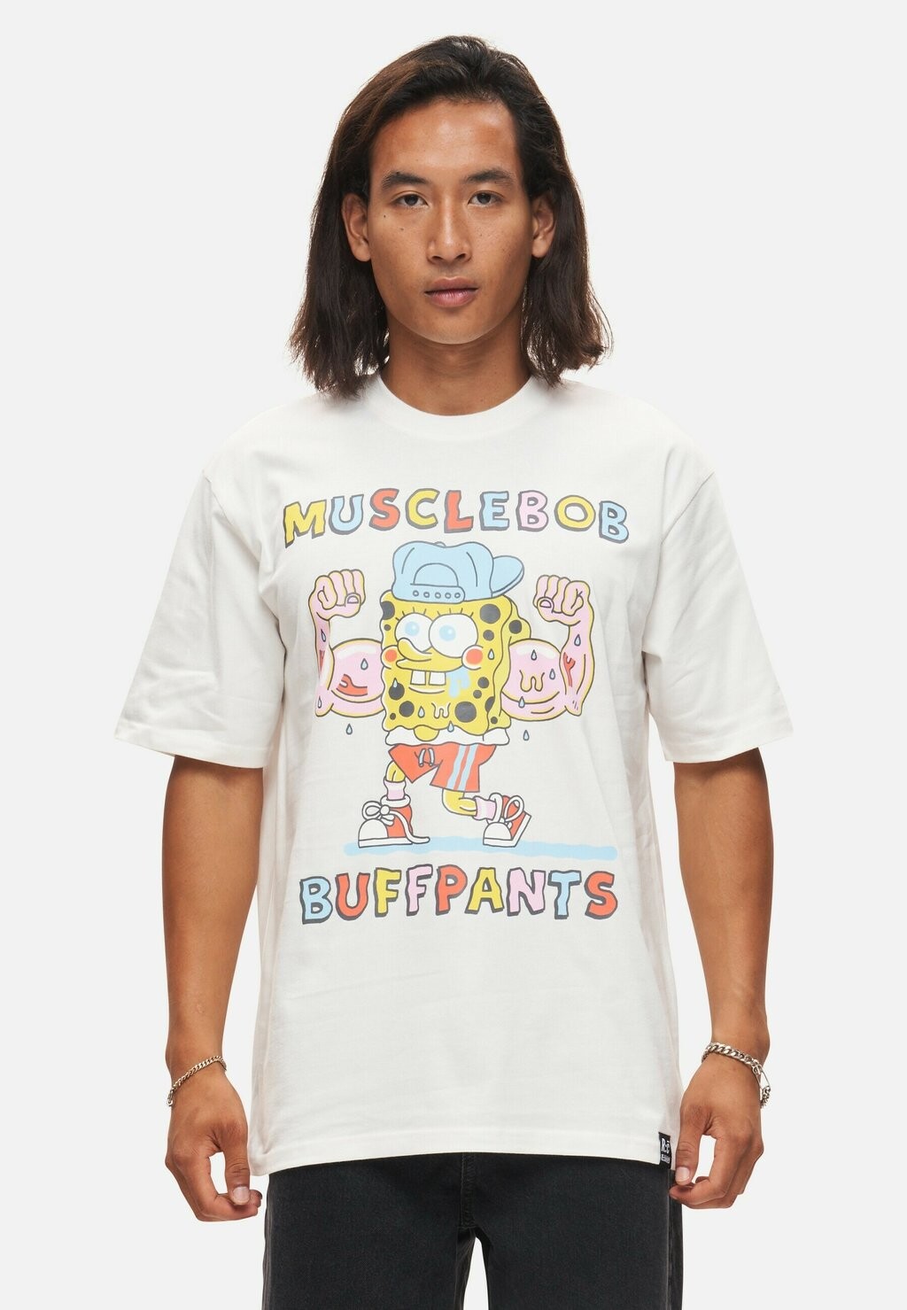 

Футболка с принтом Spongebob Buffpants Re:Covered, цвет ecru