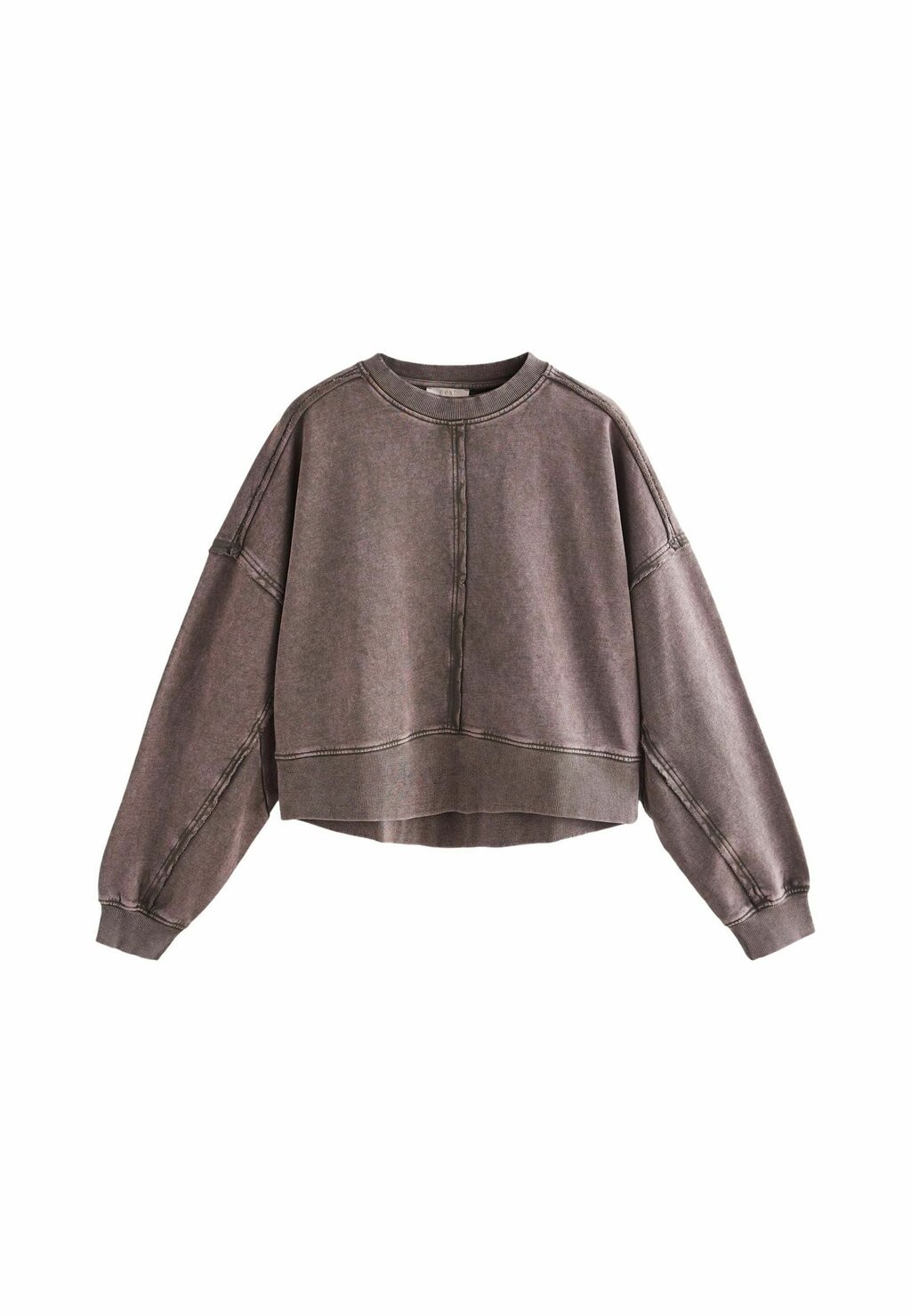 

Толстовка WASHED EXPOSED SEAM CREW NECK Next, фиолетовый
