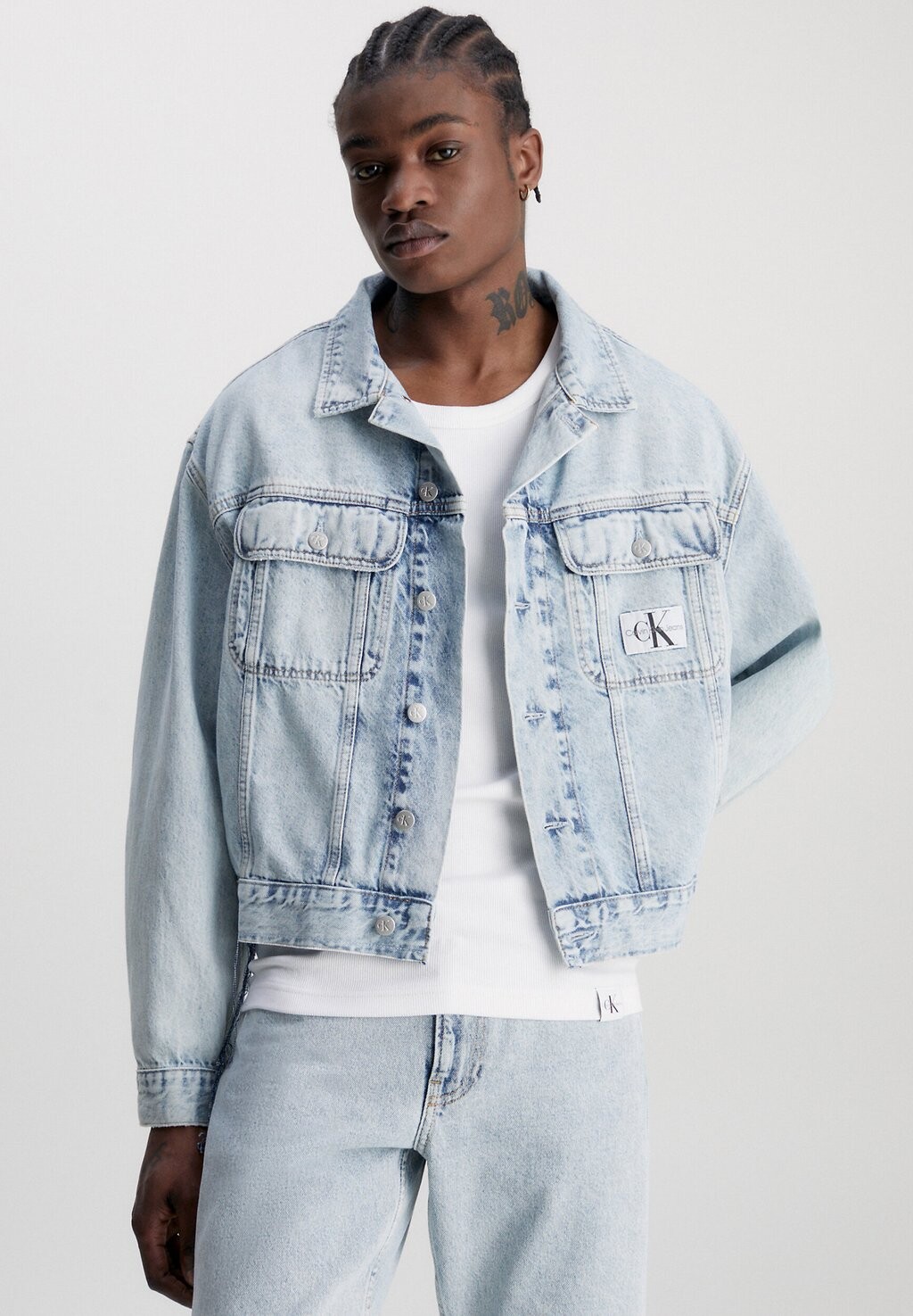 

Джинсовая куртка Calvin Klein Jeans, светло-синий