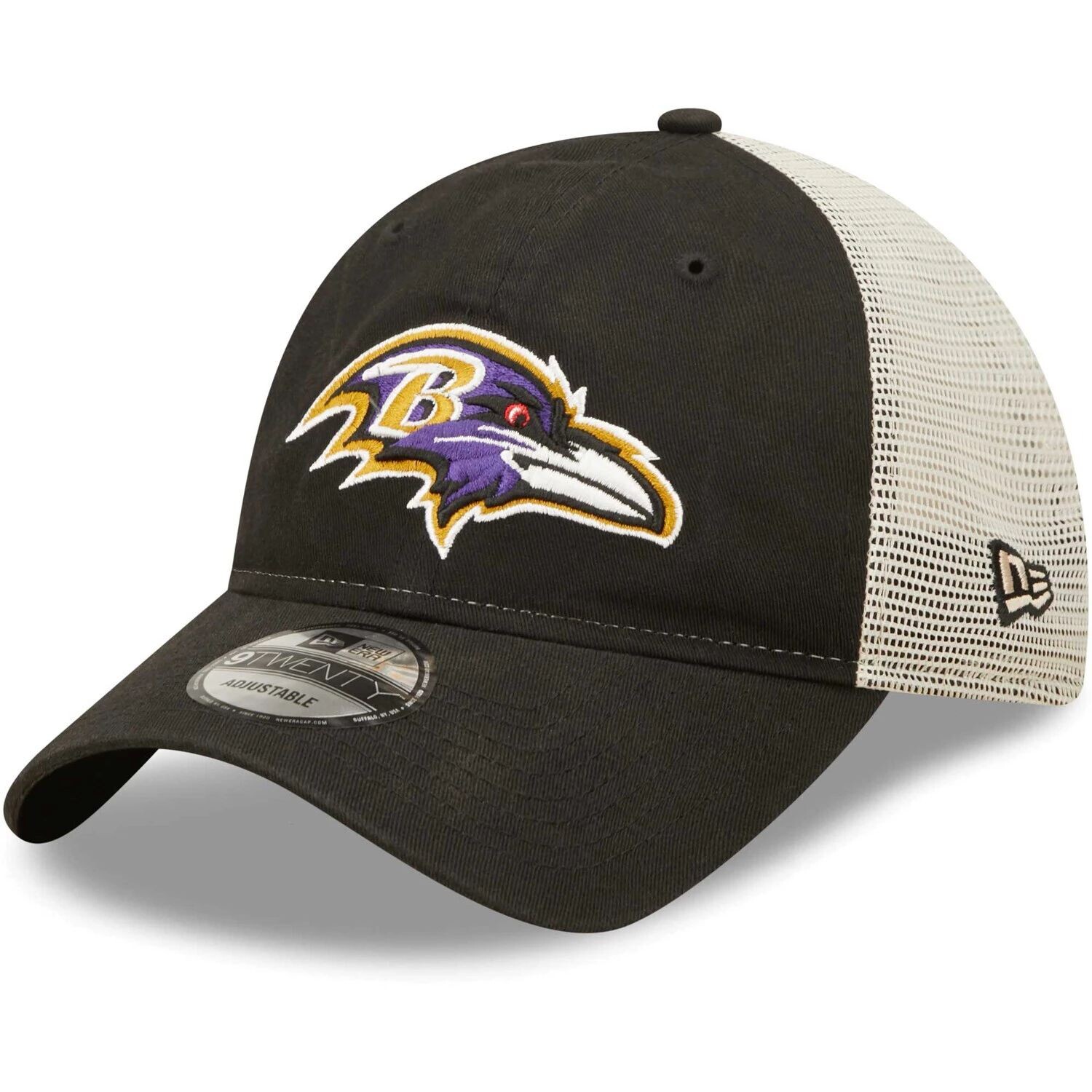

Мужская кепка New Era черная/натуральная Baltimore Ravens Loyal 9TWENTY Trucker Snapback